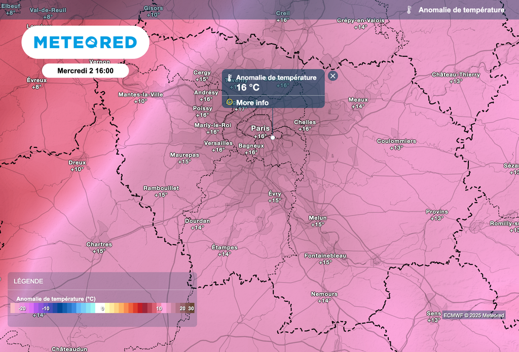 Une véritable fournaise attendue en Île-de-France entre mardi et mercredi.