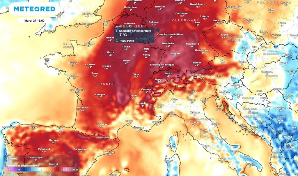 Avec un flux s'orientant au sud-sud-ouest, une grande douceur est attendue la semaine prochaine. Avec un flux s'orientant au sud-sud-ouest, une grande douceur est attendue la semaine prochaine.