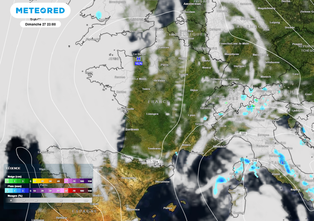 L'anticyclone fera un retour en force dimanche par l'ouest du pays. L'anticyclone fera un retour en force dimanche par l'ouest du pays.
