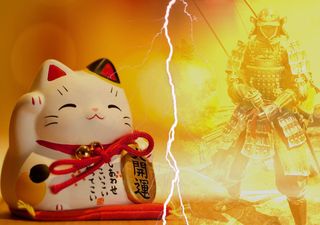 La gata, la tormenta y el samurai: la leyenda del Maneki Neko