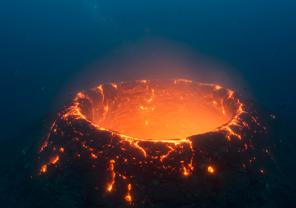 La caldera volcánica submarina se sitúa frente a las costas de Filipinas, en la región conocida como Benham Rise. Foto: imagen ilustrativa