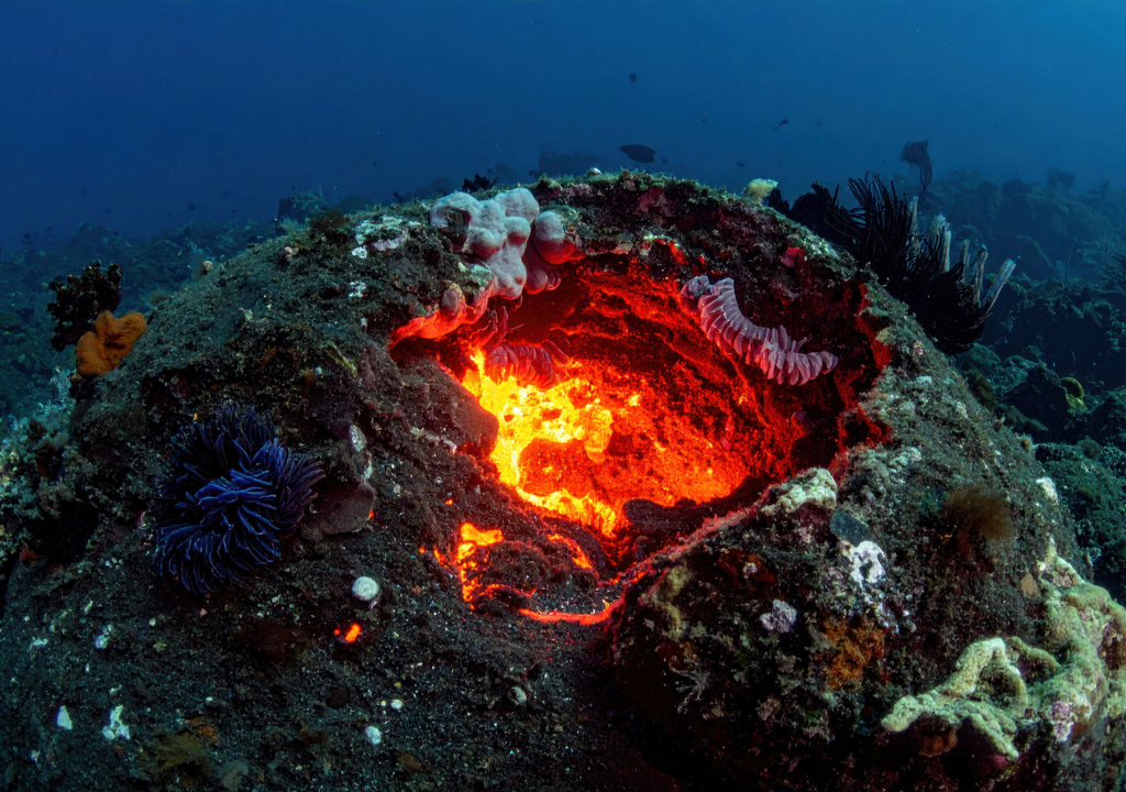 El descubrimiento de Apolinaki permite estudiar cómo se forman y evolucionan las grandes calderas submarinas. Foto: Imagen ilustrativa