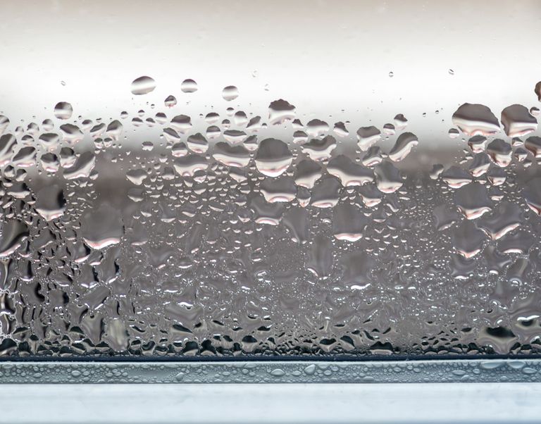 Condensación en una ventana Condensación en una ventana