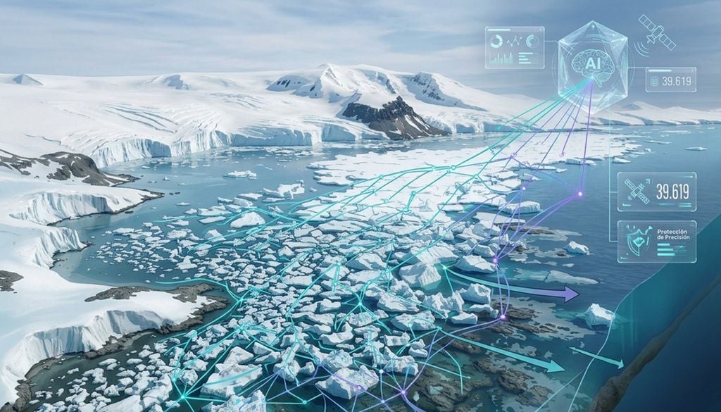 mapa de icebergs varados en Antártida con ia Es el primer inventario de alta resolución y escala continental orientado específicamente a cartografiar estos icebergs varados.