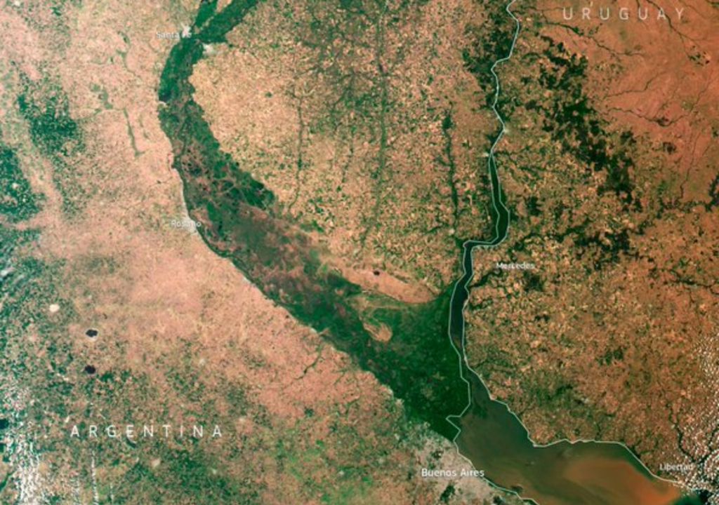 Bajante Río Paraná La Niña Sequía