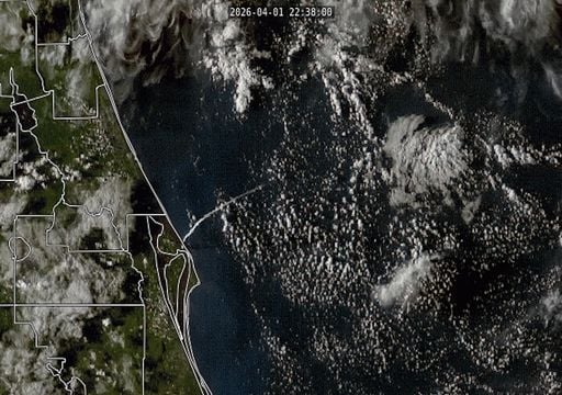 La incre&iacute;ble imagen satelital del despegue de Artemis II captada por el GOES-19