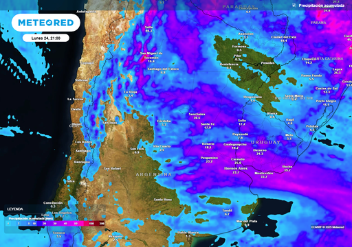 La inestabilidad regresa al centro y norte de Argentina con tormentas fuertes entre el jueves 20 y el viernes 21