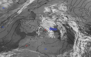 La intensa borrasca Blas a 10 de noviembre de 2021: evolución
