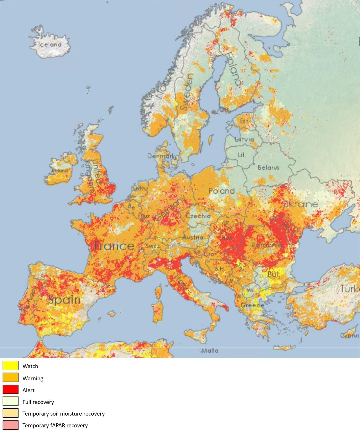La intensa sequía en Europa ha estado y está 'empeorando' en agosto