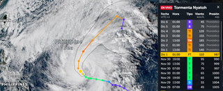 La intensa tormenta tropical Nyatoh se intensifica a tifón