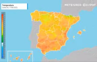 La irrupción de aire cálido bate récords un día más