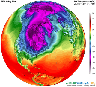 La irrupción de aire frío en EE.UU.: mucho frío, pero menos
