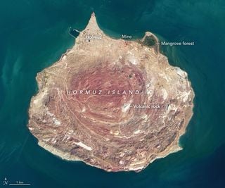 La isla arco iris de Irán