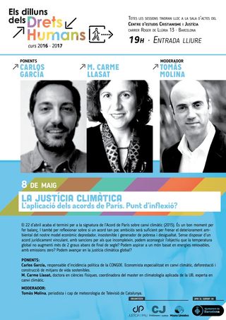La justicia climática: La aplicación de los acuerdos de París. ¿Punto de inflexión?