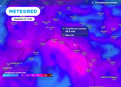 La Liguria si prepara al maltempo: da domani, mercoled&igrave; 11 marzo, fino a 50 mm di pioggia