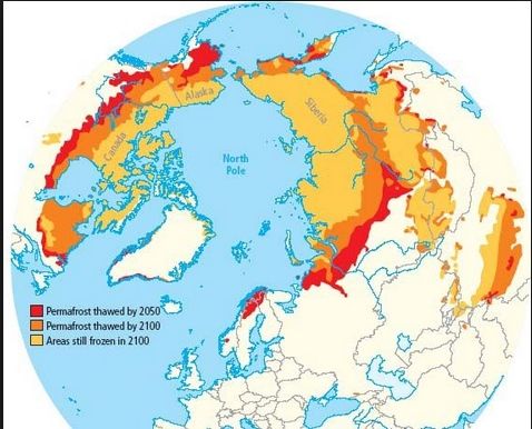 La Línea De Permafrost Se Desplaza Hacia El Norte La Línea De Permafrost Se Desplaza Hacia El Norte