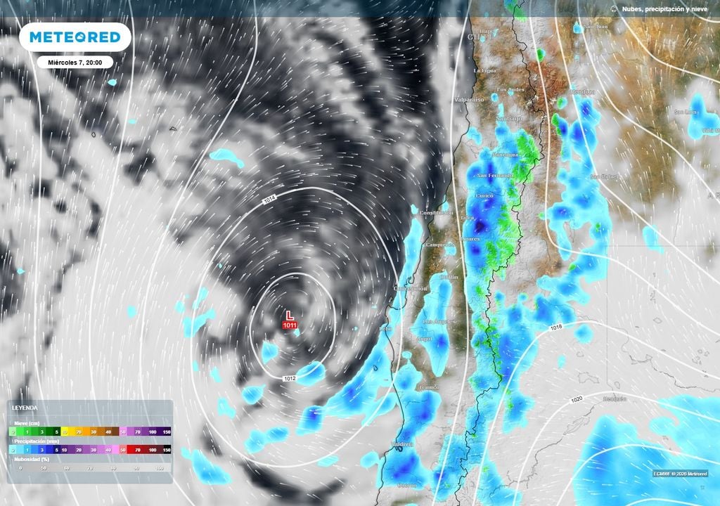 Se mantiene la inestabilidad sobre la zona central y centro-sur, favoreciendo chubascos, granizos y tormentas durante la tarde y noche de este miércoles.