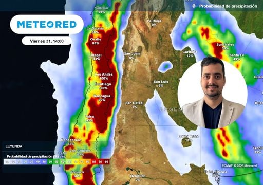 R&iacute;o atmosf&eacute;rico devolver&iacute;a las lluvias a Santiago este fin de semana: esto advierte Javier Hern&aacute;ndez