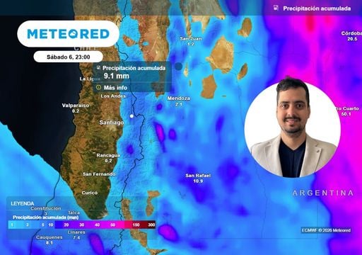 La lluvia vuelve a la Regi&oacute;n Metropolitana: este d&iacute;a llegar&iacute;an las precipitaciones, seg&uacute;n Javier Hern&aacute;ndez