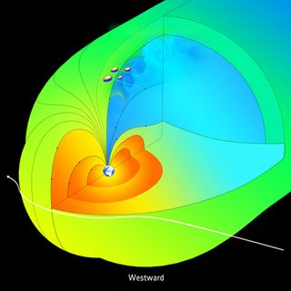 La magnetosfera terrestre actúa como un colador
