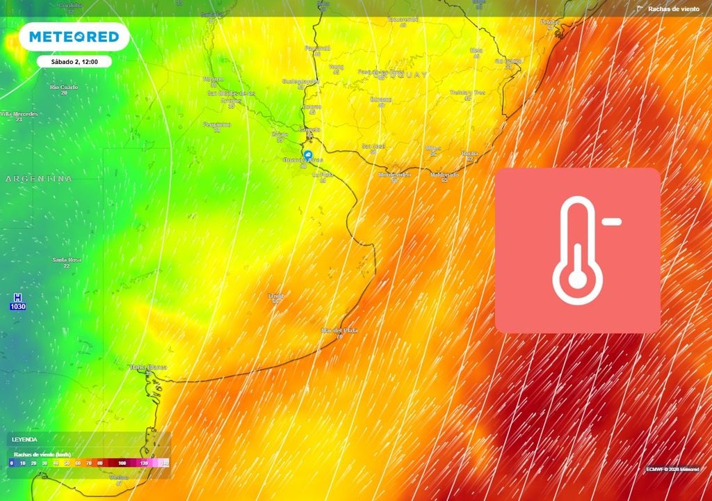 El proximo sábado 2 ingresará otro frente frío importante en Buenos Aires.