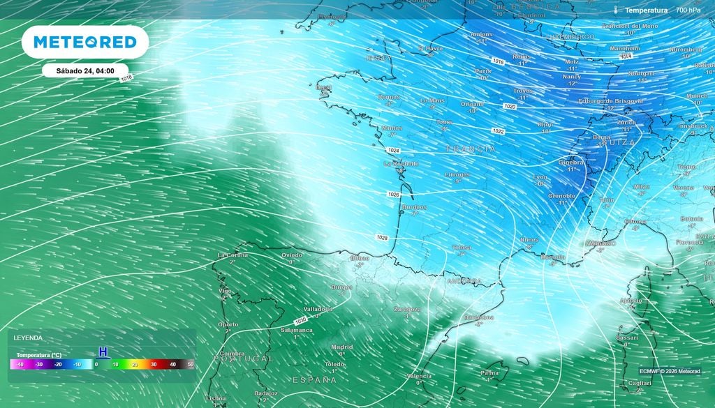La influencia del aire frío por Austen afectará a buena parte del país.
