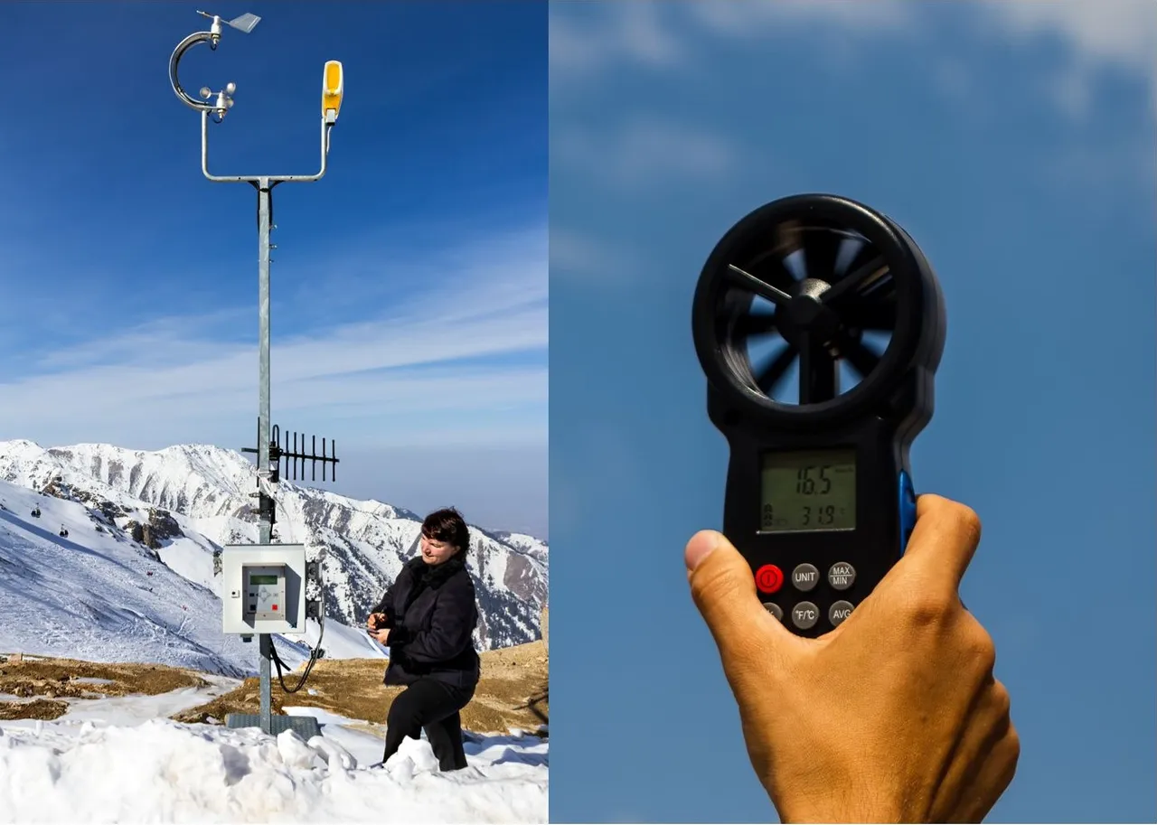 Anemómetro Digital de Mano INFURIDER YF-816B Velocidad del Viento de 0,3 a 30 m/s Con Indicador de SensaciónTérmica para Disparar y Escalar 