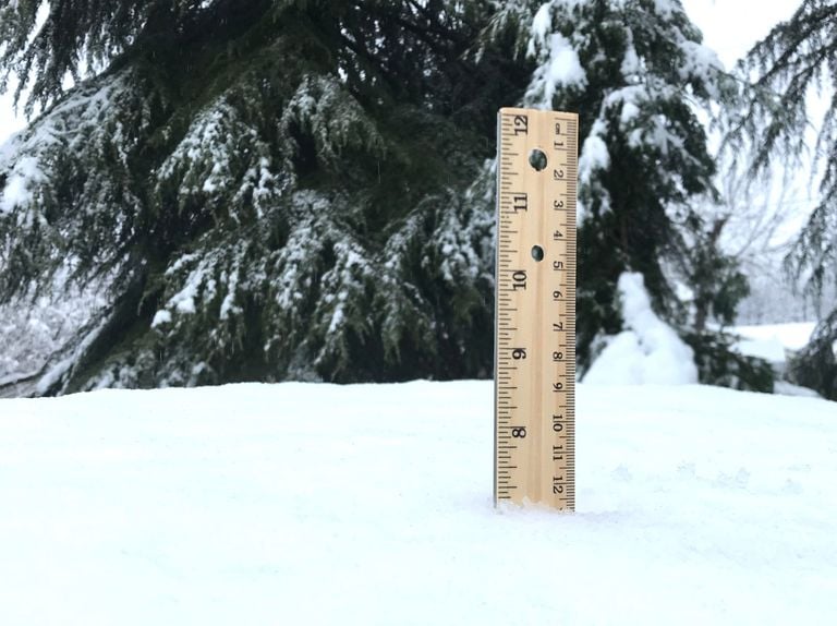 Regla en la nieve Regla en la nieve