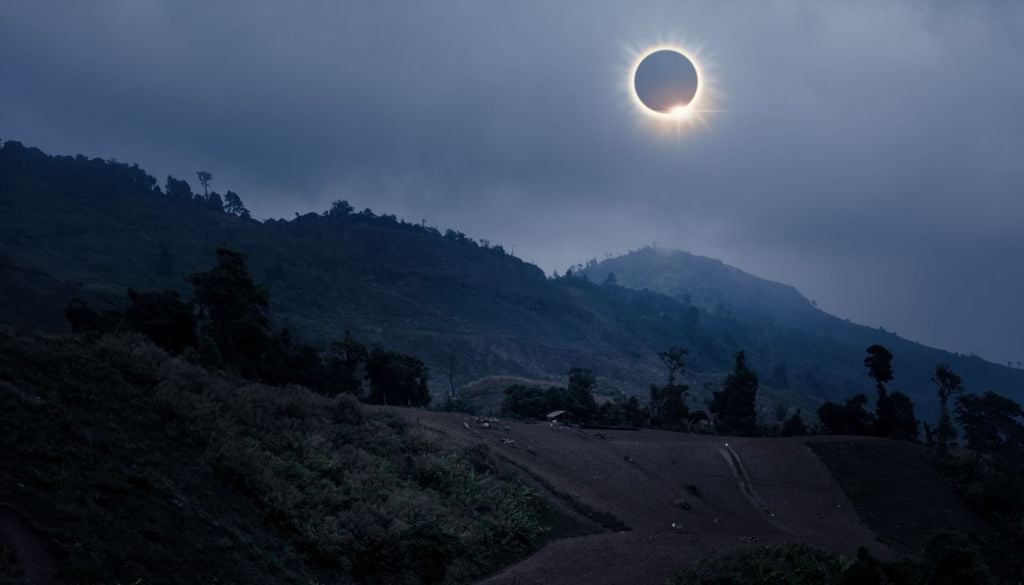 Eclipse Primero llegará el eclipse total de Sol, cuya franja de totalidad atravesará diferentes zonas del territorio español durante las últimas horas de la tarde