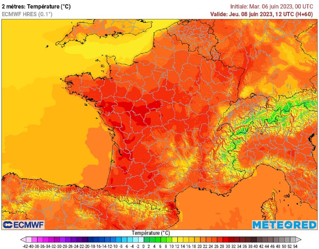 Pas de canicule ni de vague de chaleur cette semaine mais des températures dépassant ponctuellement les 30°C dans le centre-ouest. Pas de canicule ni de vague de chaleur cette semaine mais des températures dépassant ponctuellement les 30°C dans le centre-ouest.