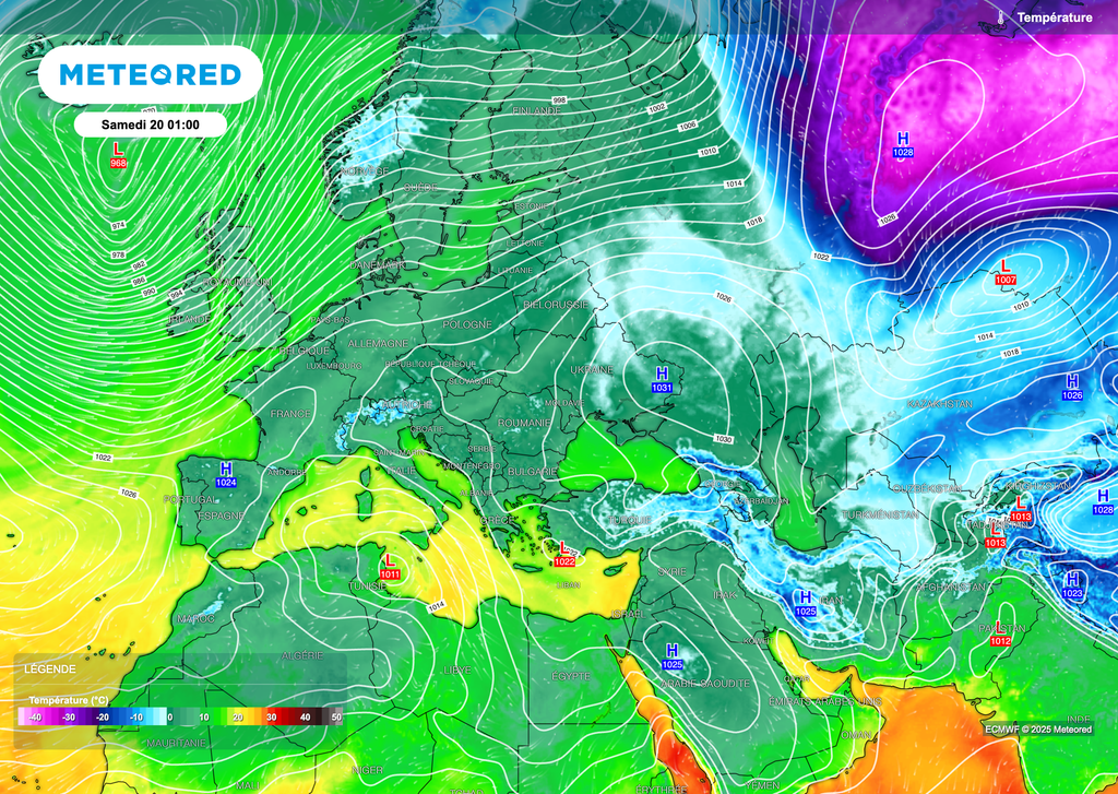 Avant un refroidissement, les conditions météo seront influencées par une dépression d'ici le prochain week-end. Avant un refroidissement, les conditions météo seront influencées par une dépression d'ici le prochain week-end.