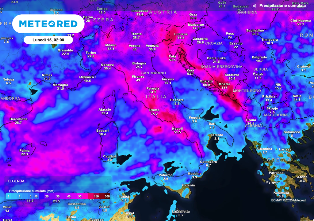 Precipitazione cumulata
