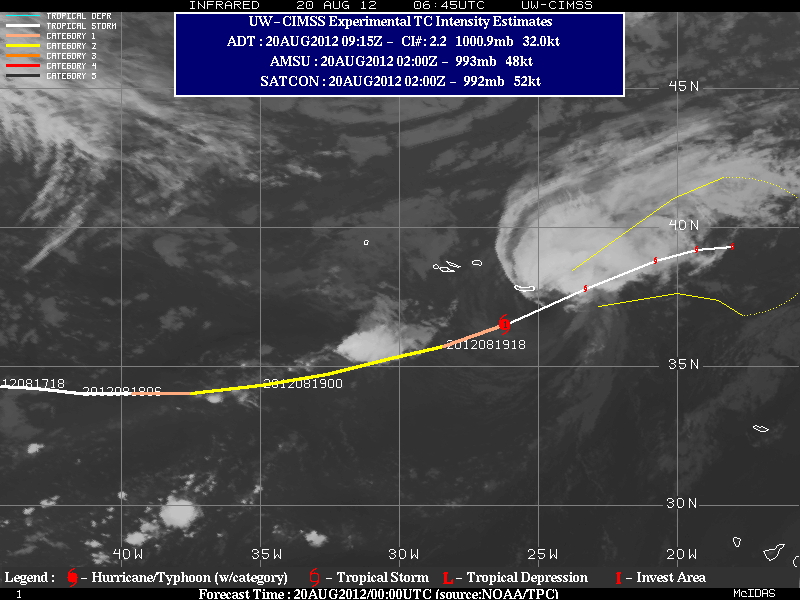 La muerte digna de un ciclón tropical frente a las costas atlánticas peninsulares: Gordon 2012