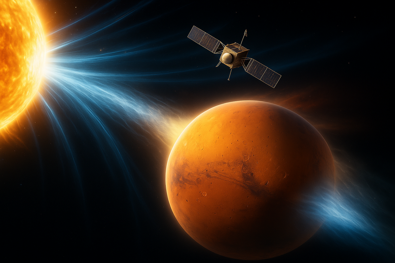 La NASA documenta por primera vez un extraño fenómeno que despojo a Marte de su atmósfera: la pulverización catódica.