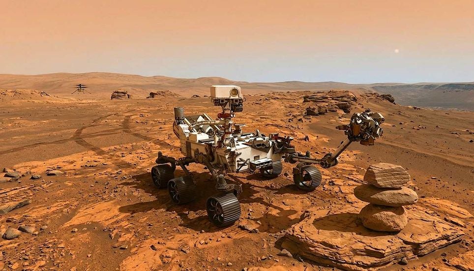 NASA registra formaciones rocosas inexplicables en Marte