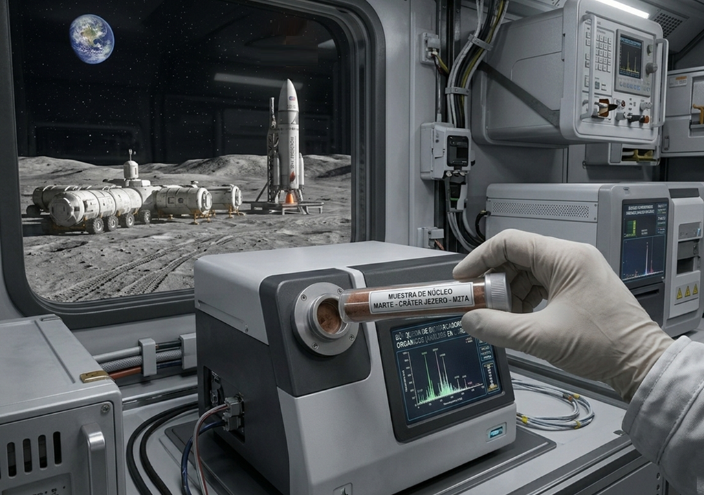 Base permanente en la Luna para llegar a Marte La NASA está comprometida en regresar al suelo lunar, construir una base en esa superficie, establecer presencia humana permanente para llegar desde allí al planeta rojo.