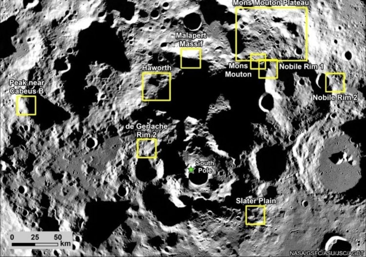 La NASA a sélectionné 9 sites d'atterrissage potentiels pour sa ...