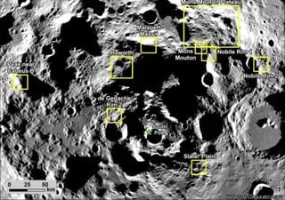 La NASA selecciona 9 posibles lugares de aterrizaje para su pr&oacute;xima misi&oacute;n tripulada a la Luna