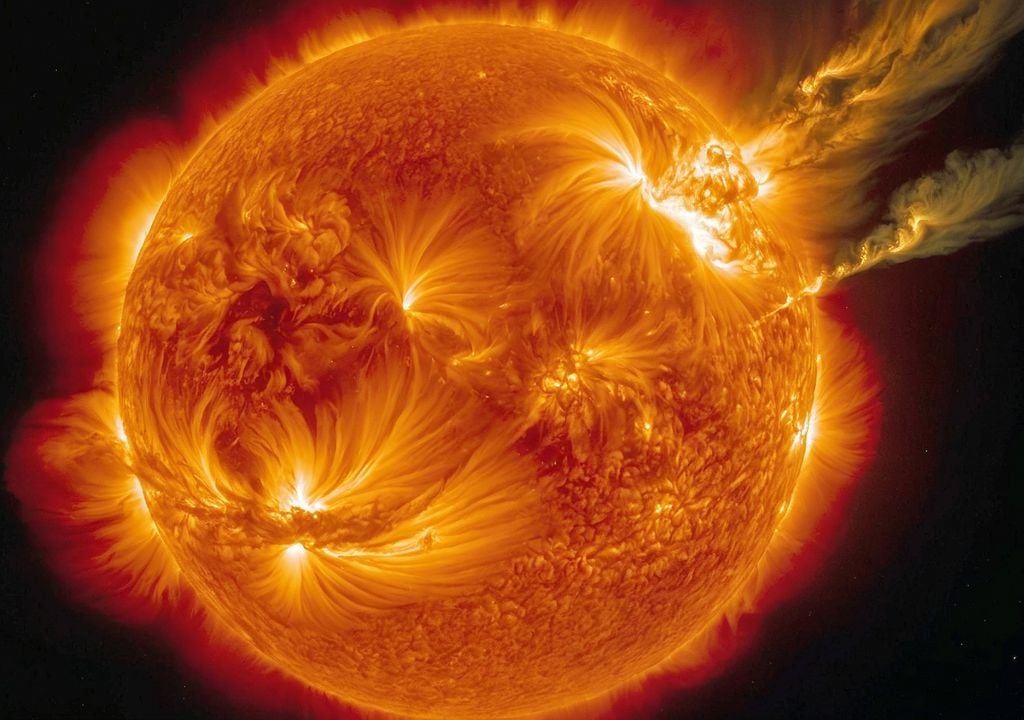 Tormenta solar geomagnética NASA Sol