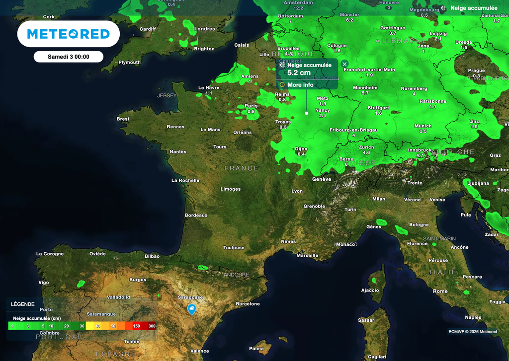 Un manteau neigeux va se former demain vendredi après quelques flocons ou petites chutes de neige locales ce jeudi.