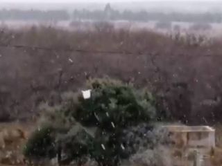 La nieve llegó a Santa Rosa, La Pampa