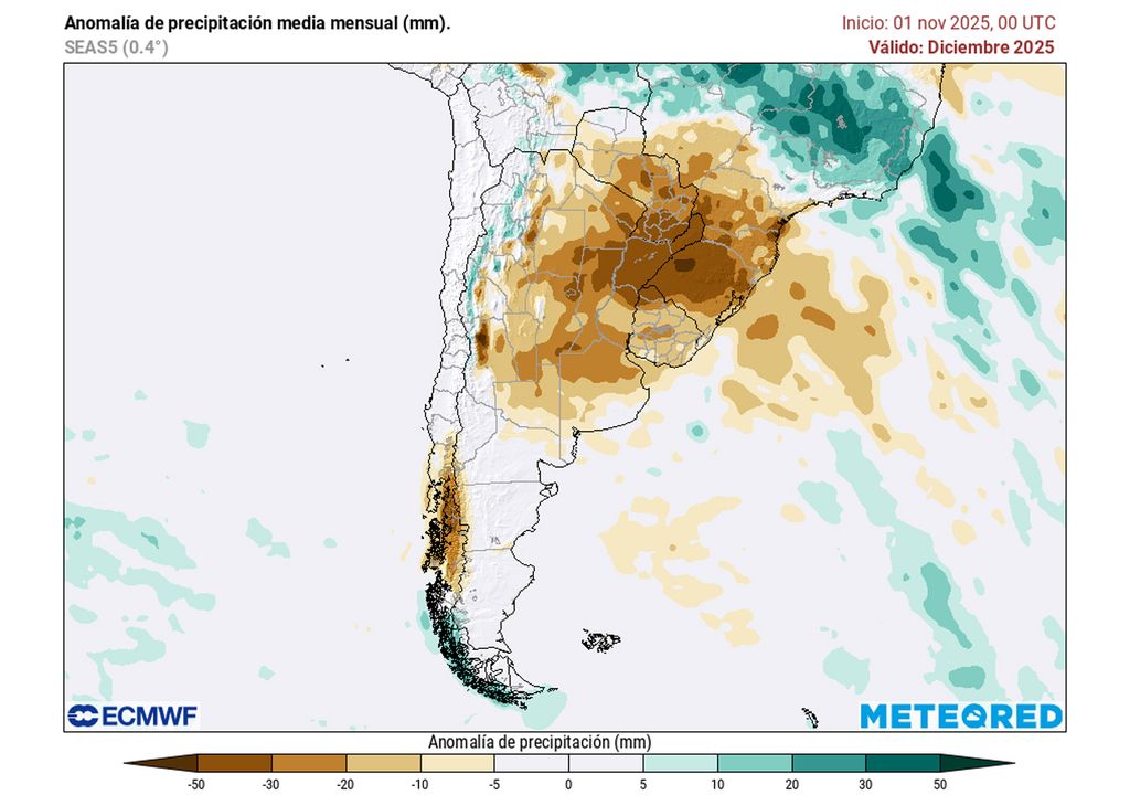 Precipitación anomalías