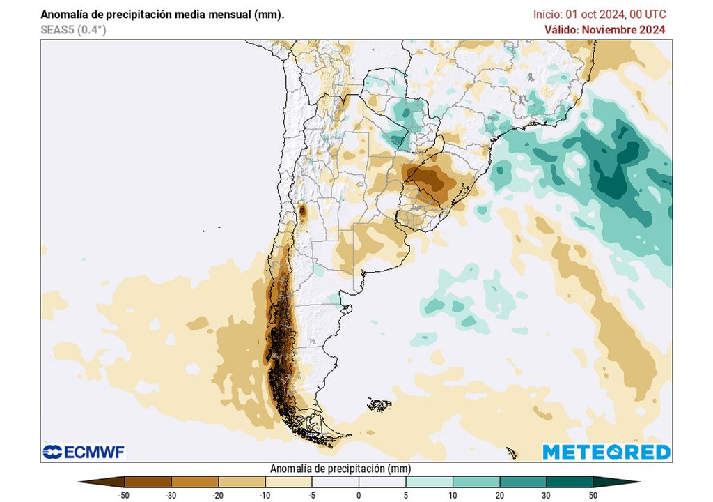 Anomalía de precipitaciones Anomalía de precipitaciones