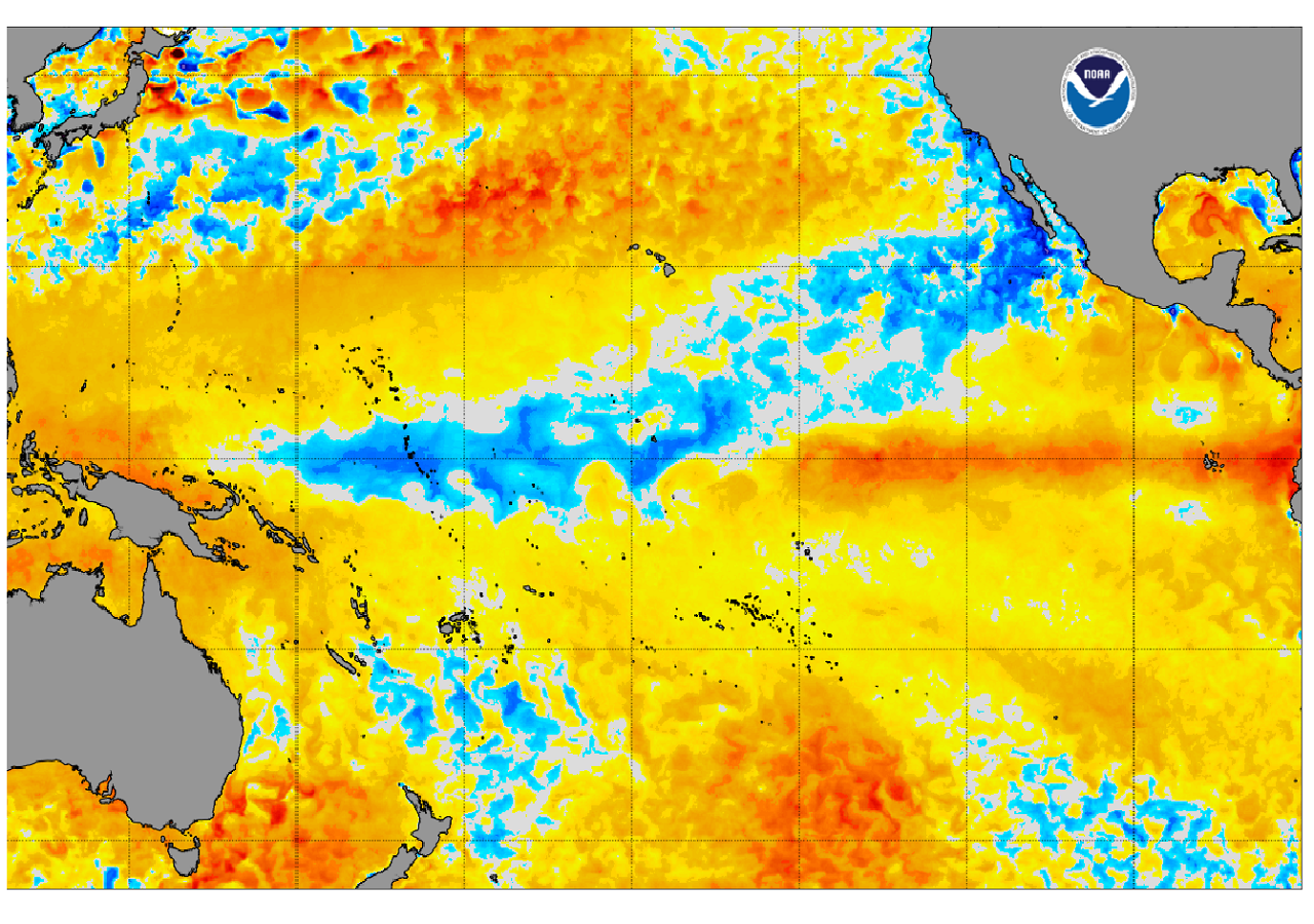 Las aguas del Pacífico se han calentado, pero no esperamos Niño; aunque La Niña finaliza en marzo, la fase Neutra se establecería hasta todo el verano.