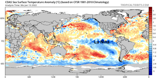 La Niña estará con nosotros posiblemente hasta mayo 2022