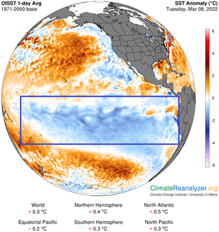 La Niña estará hasta el verano de 2022 del Hemisferio Norte