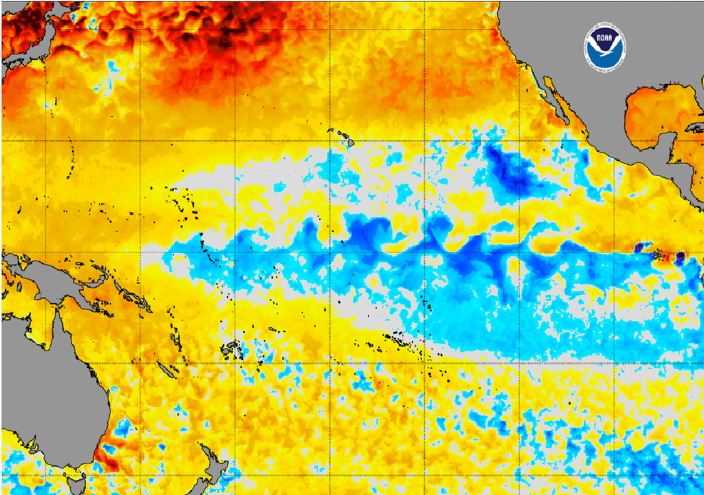 La Niña devrait être présente jusqu'en janvier ou février, puis la phase neutre reviendra, contribuant à réguler le temps et le climat sur notre planète.
