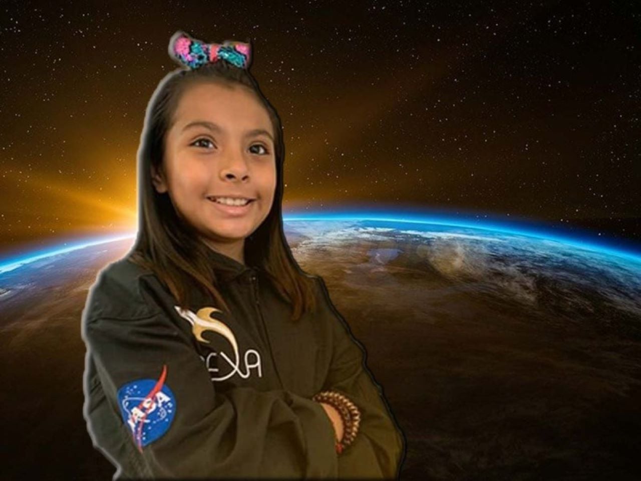 Adhara Maite Pérez Sánchez, la niña genio mexicana se preepara para ir al espacio.