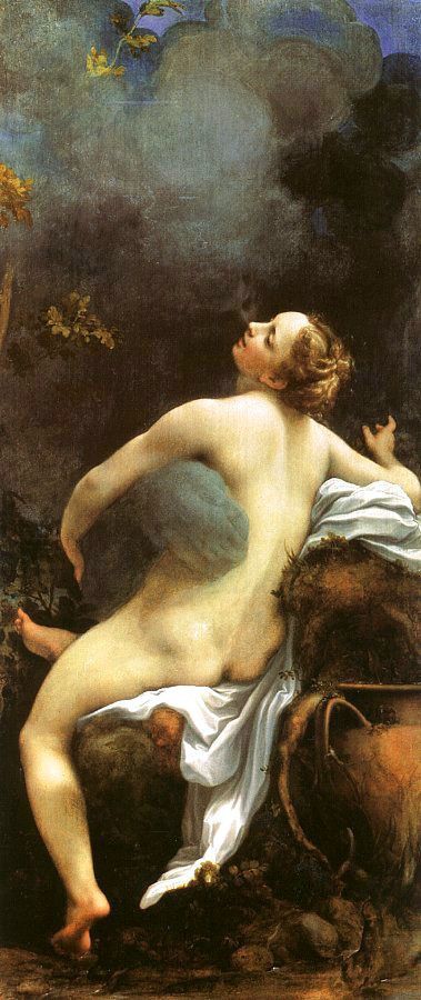 La Nube Amante Figura 1. Esta pintura muestra a la ninfa mortal Io siendo poseída por Júpiter, que aparece en forma de nube gris, disfrazado para evitar que su mujer se entere. Pintura de Correggio.