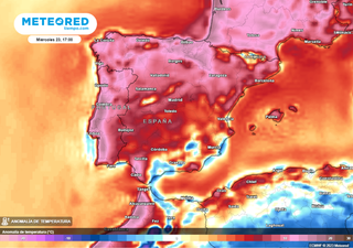 AEMET activa avisos rojos por temperaturas extremas. Habrá cambio radical de tiempo el fin de semana